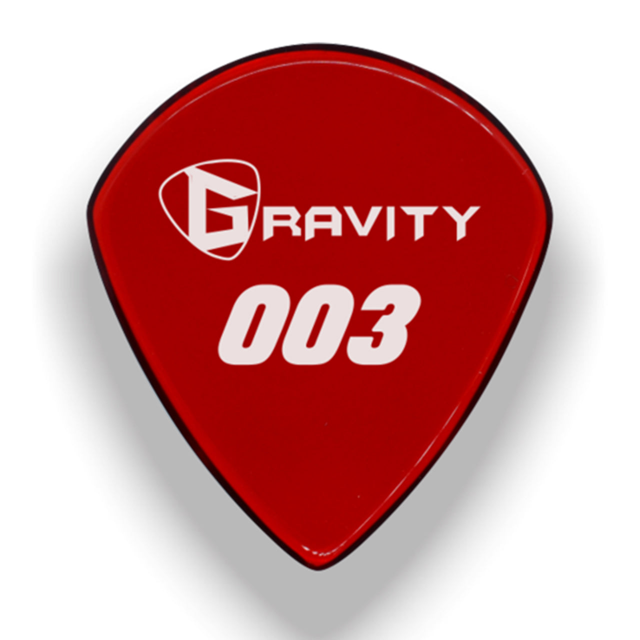 Gravity Picks 003 Jazz III Standard Guitar Pick, 1.5mm, Red