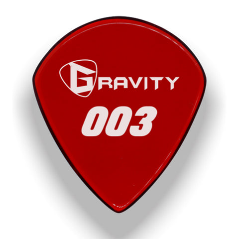 Gravity Picks 003 Jazz III Standard Guitar Pick, 1.5mm, Red