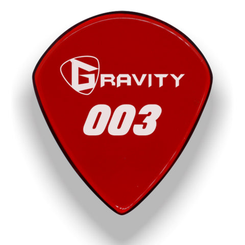 Gravity Picks 003 Jazz III XL Guitar Pick, 1.5mm, Red
