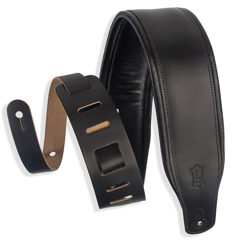 Levy's M26PD-BLK Favorite Padded Leather Strap, Black