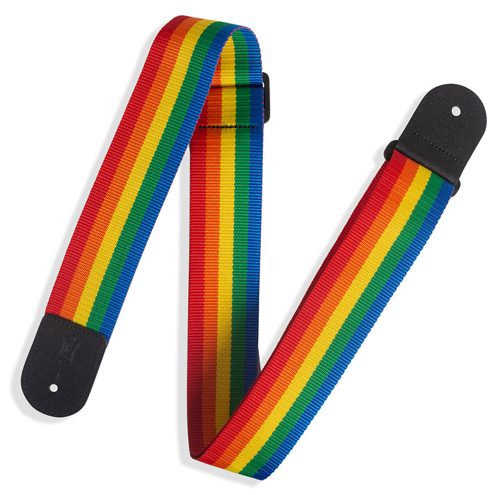 Levy's M8POLY-RNB Basic Polyester Strap, Rainbow