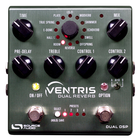 Source Audio Ventris Dual Reverb Effects Pedal