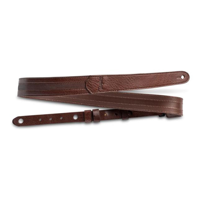 Taylor Slim 1.5" Leather Strap, Chocolate Brown