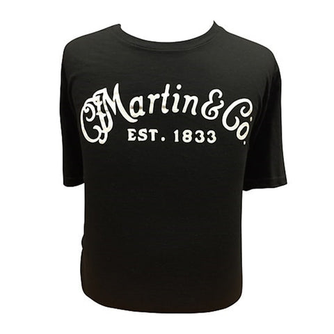 Martin CFM Logo Black T-Shirt, Black, S