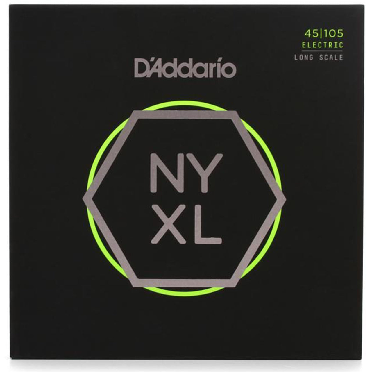 D'Addario NYXL45105 Carbon Steel Strings, Light Top/Medium Bottom, 45-105, Long Scale