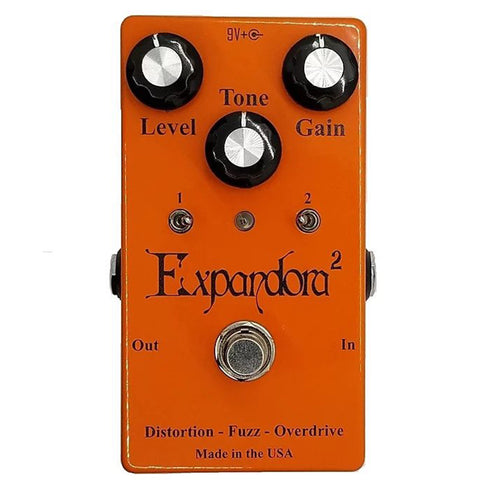 Expandora Squared Distortion Fuzz Overdrive Effects Pedal