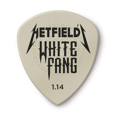 Dunlop PH122P114 James Hetfield White Fang Custom 6 Pick Pack, 1.14mm, White