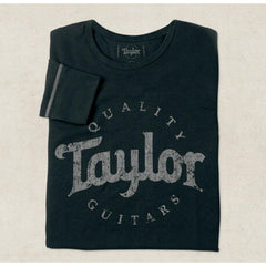 Taylor Thermal Aged Logo Medium Long Sleeve Shirt, Black/Grey
