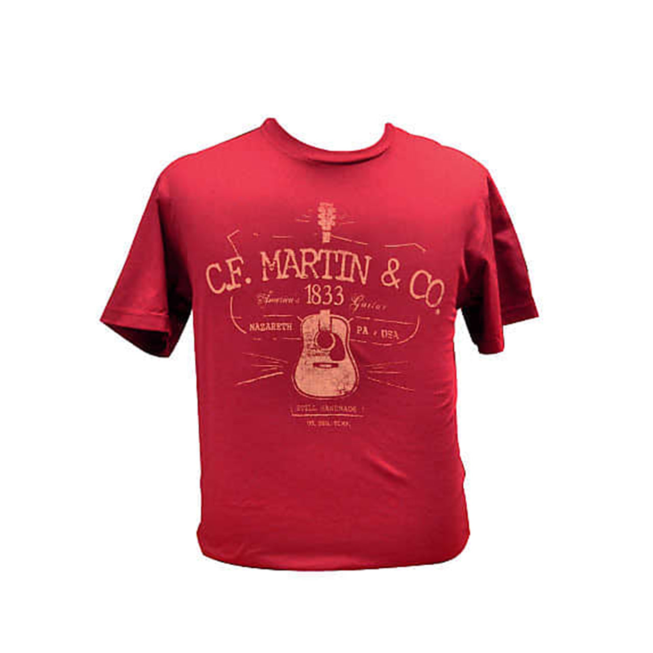 Martin CFM D-28 Logo Cardinal T-Shirt, Cardinal, L