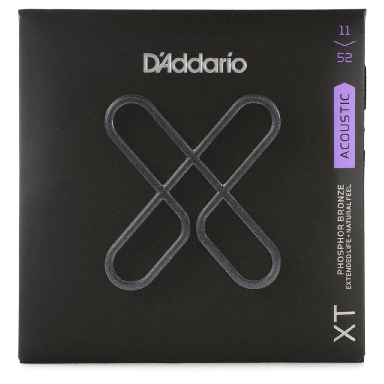 D'Addario XT Acoustic Phosphor Bronze Guitar Strings, 11-52
