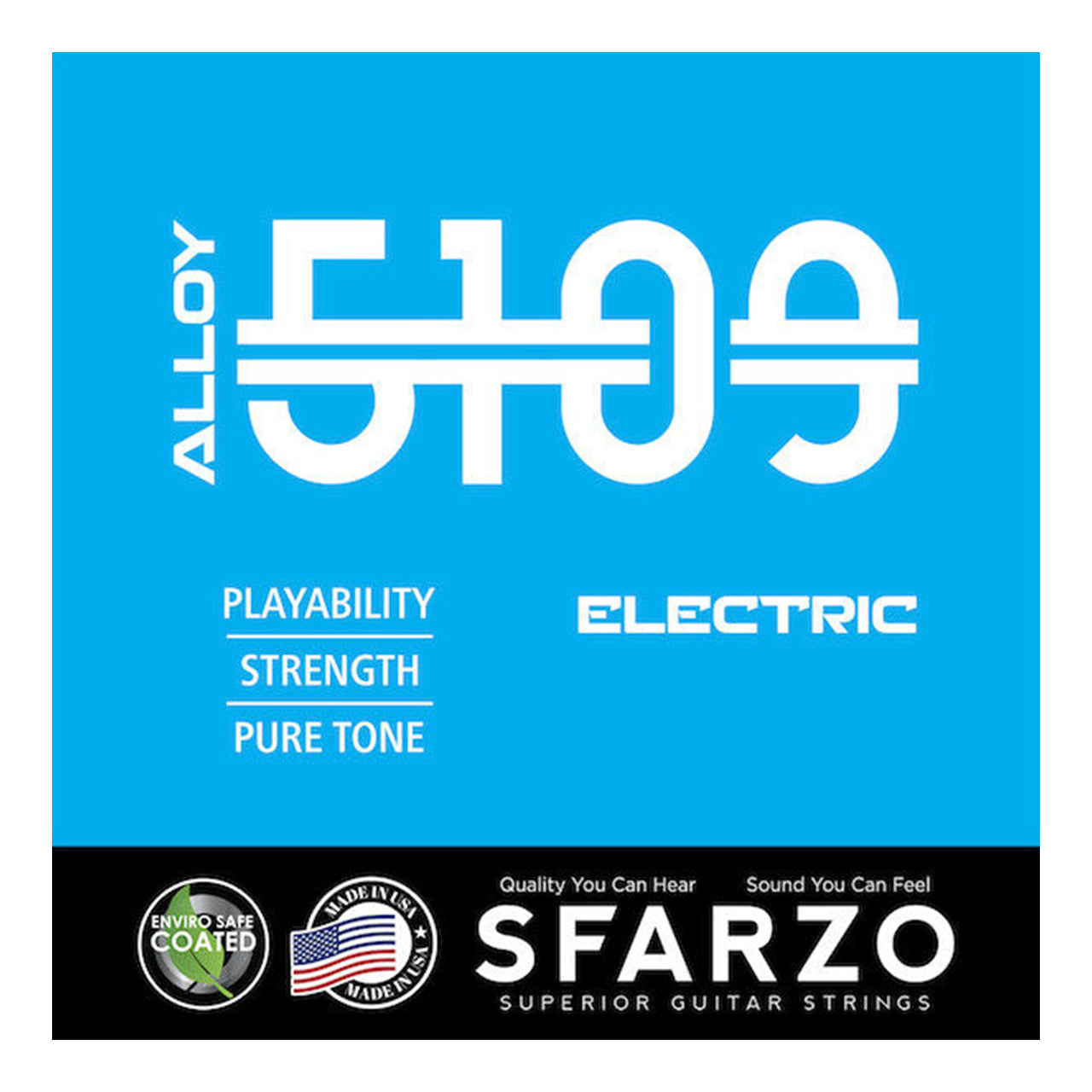 Sfarzo Alloy 5109 Premium Made Electric Guitar Strings, 10-46