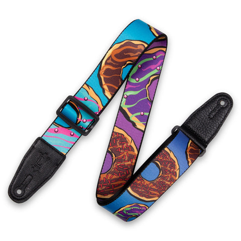 Levy's MPD2-120 Polyester Guitar Strap, Donuts