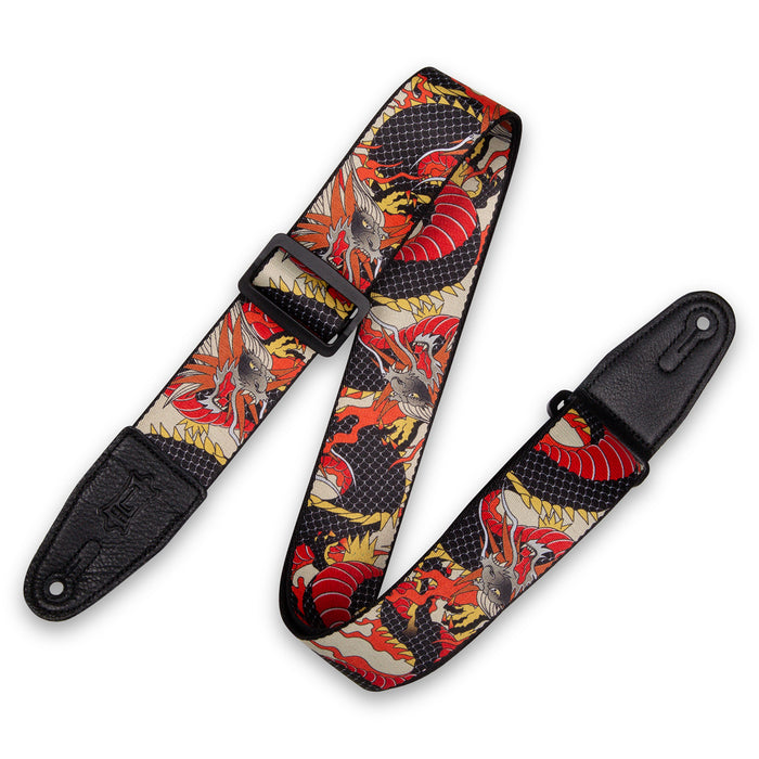 Levy's MPD2-123 Polyester Strap, Japanese Traditional Dragon