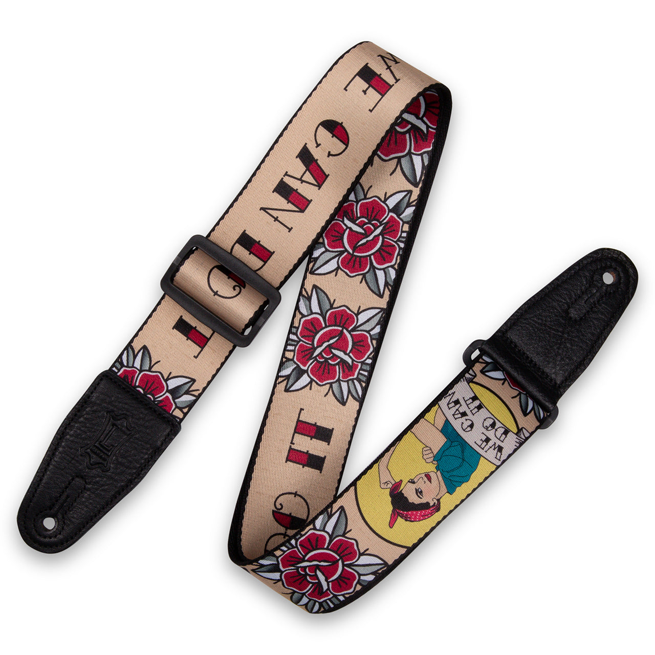 Levy's MPD2-125 Polyester Guitar Strap, Rosie The Riveter