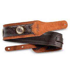 Taylor Grand Pacific 3" Nickel Concho Leather Strap, Brown