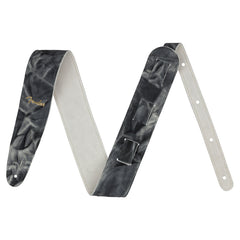 Fender Tie Dye 2" Leather Strap, Black