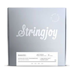 Stringjoy Rangers Super Light Gauge Long Scale Stainless Steel Bass Strings, 45-100