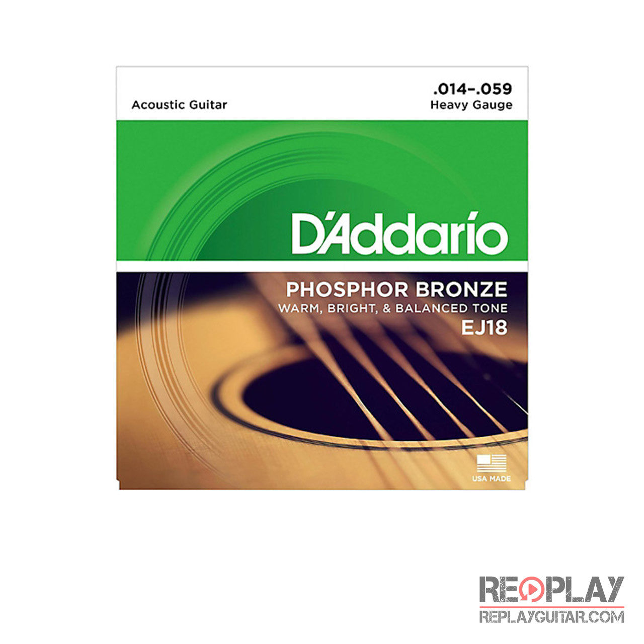 D'Addario EJ18 Phosphor Bronze, Heavy, 14-59