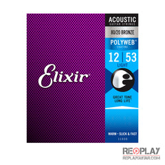 Elixir Light Acoustic 80/20 Bronze with POLYWEB® Coating