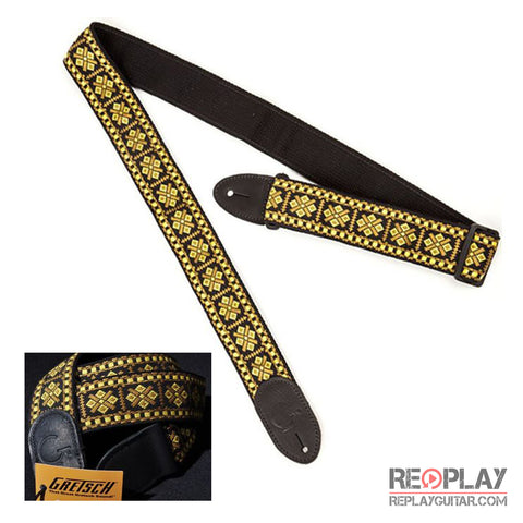 Gretsch G Strap - Diamond with Black Ends