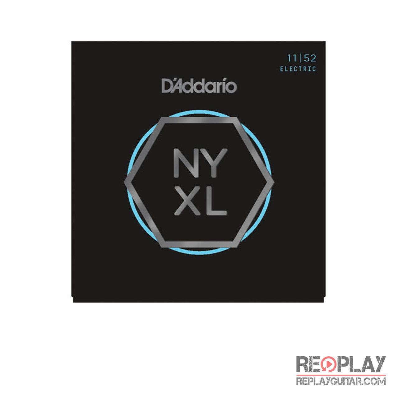 D'Addario NYXL1152 Nickel Wound, Medium Top / Heavy Bottom, 11-52