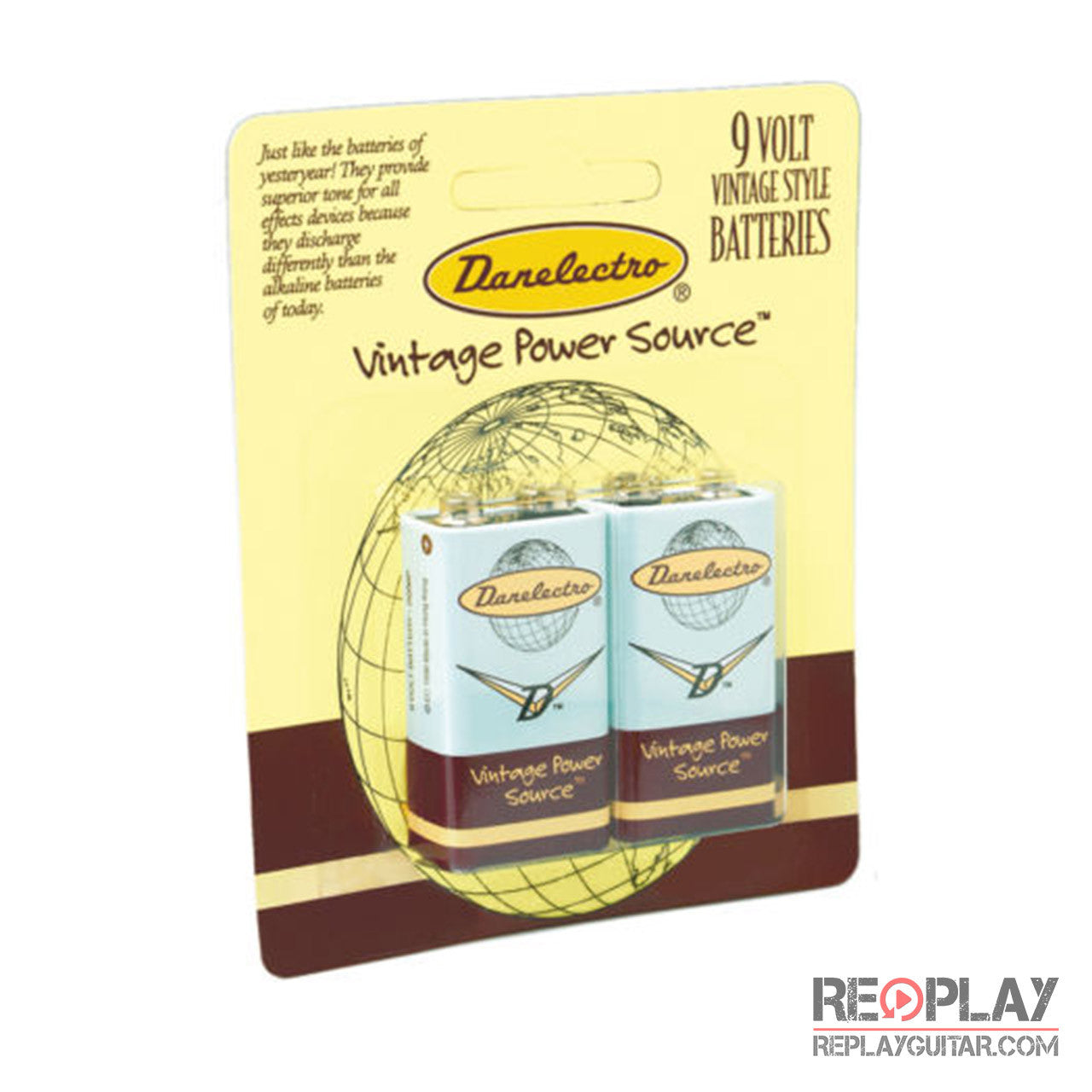 Danelectro 9V Battery, 2-Pack