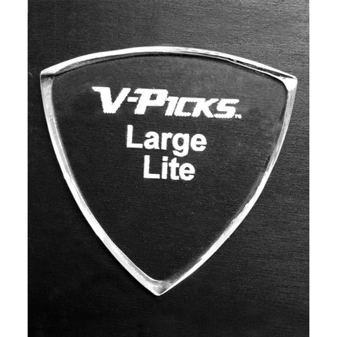 V-Picks Large Pointed Lite Guitar Pick, Clear