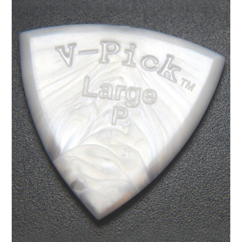 V-Picks Large Pointed Guitar Pick, Pearly Gates