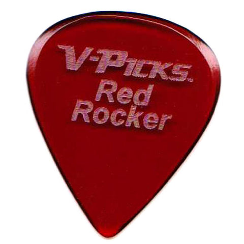 V-Picks Red Rocker Guitar Pick, Red