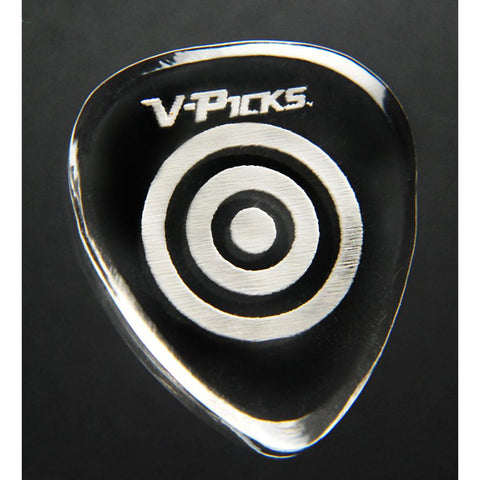 V-Picks Bullseye Guitar Pick, Clear