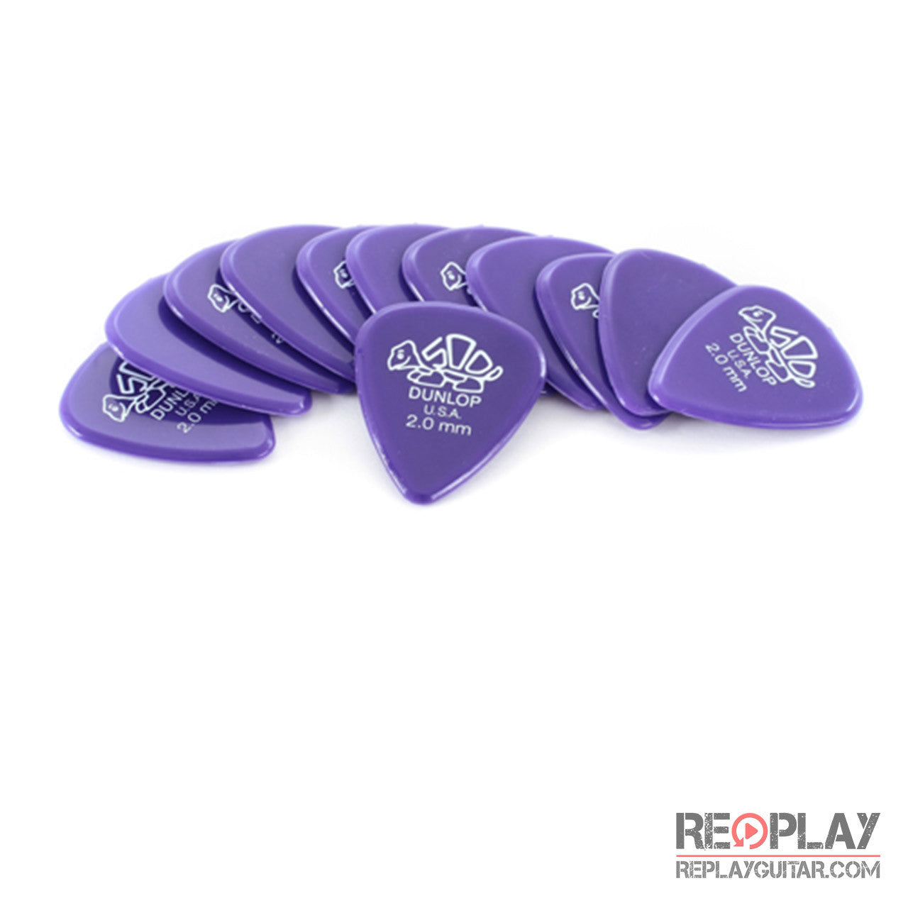 Dunlop 41P20 Delrin 500 Players Pick Pack 2.0mm