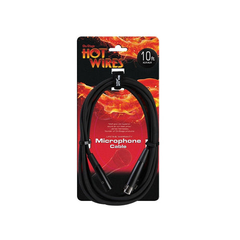 Hot Wires 10' Microphone Cable