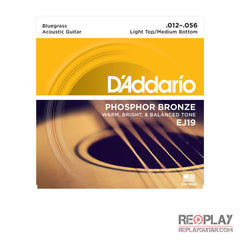 D'Addario EJ19 Phosphor Bronze, Bluegrass, 12-56