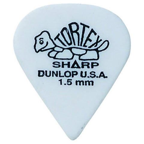 Dunlop Tortex Sharp 1.5mm Guitar Pick, 12-Pack