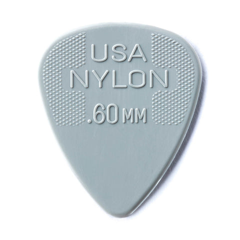 Dunlop Nylon .60mm Guitar Pick, 12-Pack