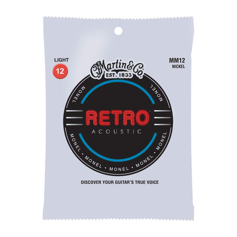 Martin MM12 Retro Series Acoustic Guitar Strings, Light