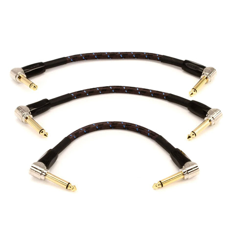 Boss BIC-PC-3 6" Instrument Cable, 3-Pack