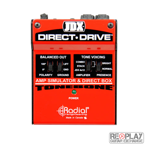 Radial JDX Direct Drive amp simulator and DI