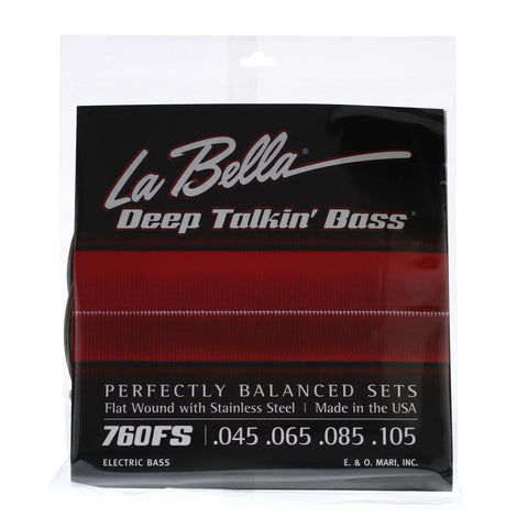 La Bella 760FS Deep Talkin' Bass Flat Wound, 45-105