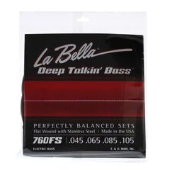 La Bella 760FS Deep Talkin' Bass Flat Wound, 45-105