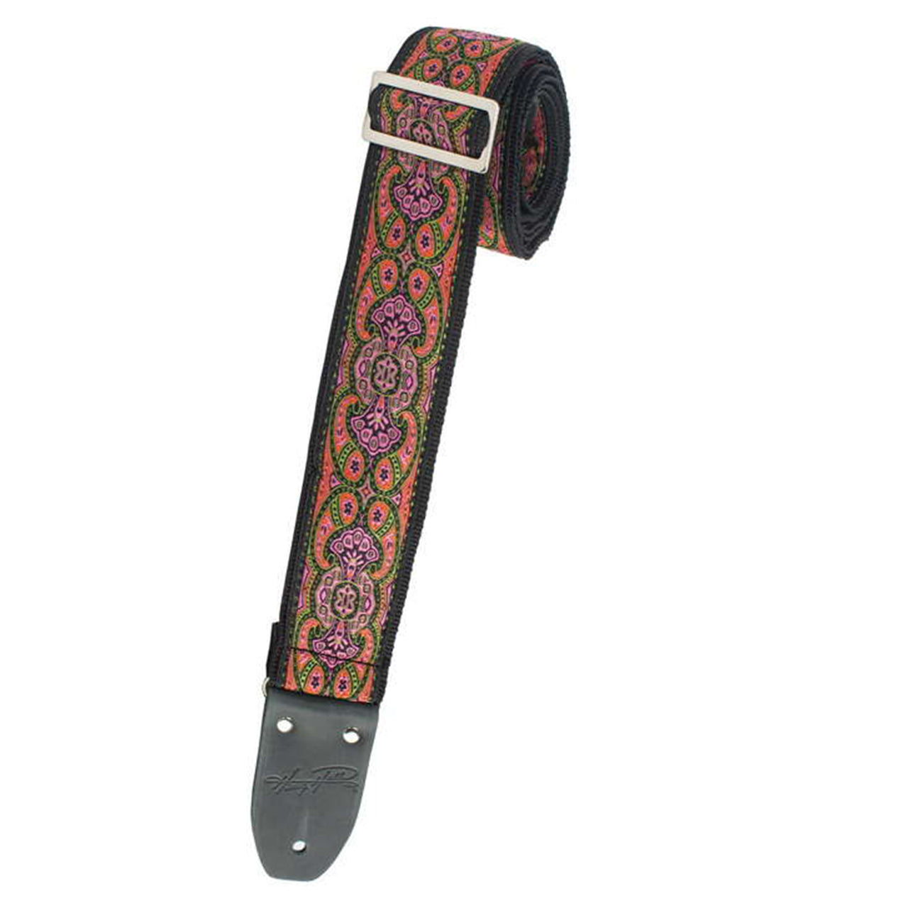 Henry Heller Woven Jacquard Guitar Strap, Floral