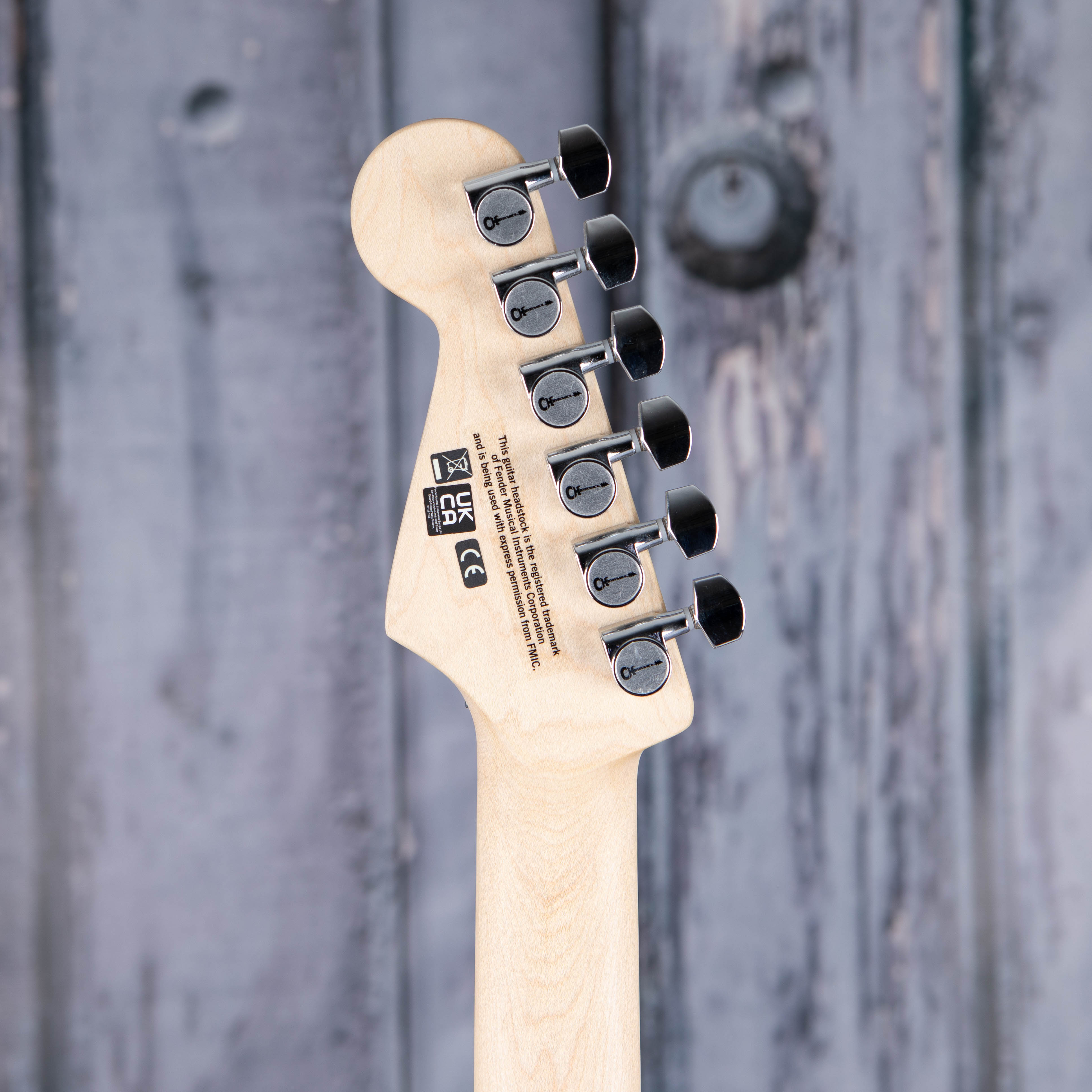 Charvel Pro-Mod So-Cal Style 1 HH FR M Electric Guitar, Gamera Black, back headstock