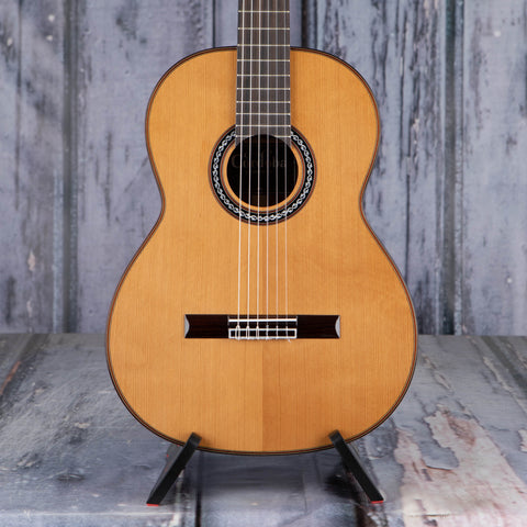 Cordoba C9 Cedar Top Classical Acoustic Guitar, Natural, front closeup