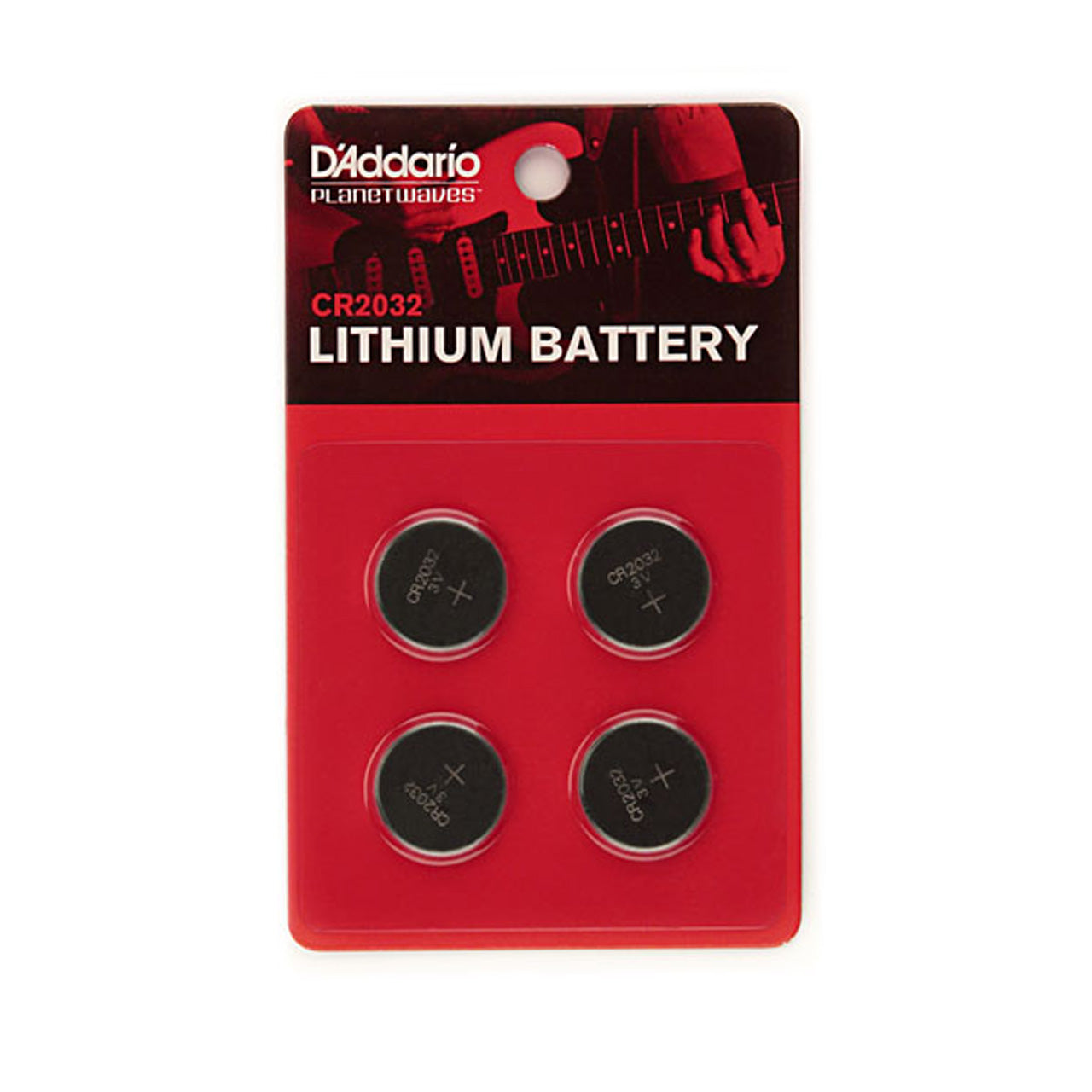 D’Addario CR2032 3 volt lithium batteries - 4 pack