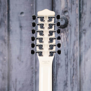 Danelectro 59X12 12-String Electric Guitar, Vintage Cream, back headstock