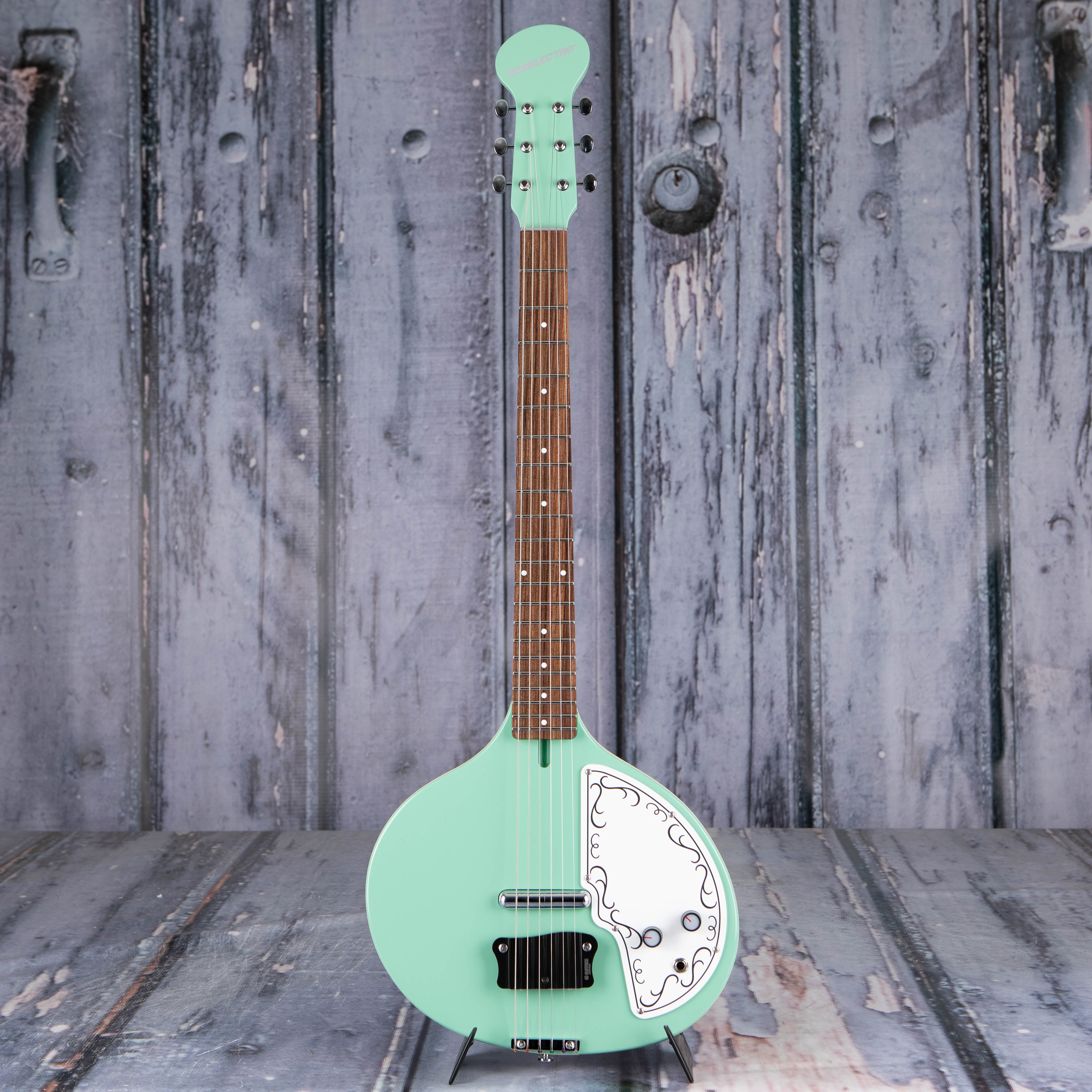 Danelectro Baby Electric Sitar, Vintage Aqua, front