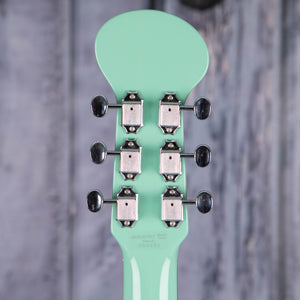 Danelectro Baby Electric Sitar, Vintage Aqua, back headstock