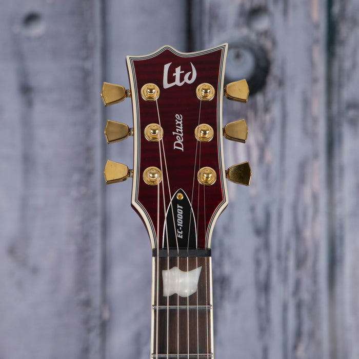 ESP LTD EC-1000T CTM Deluxe, See-Thru Black Cherry