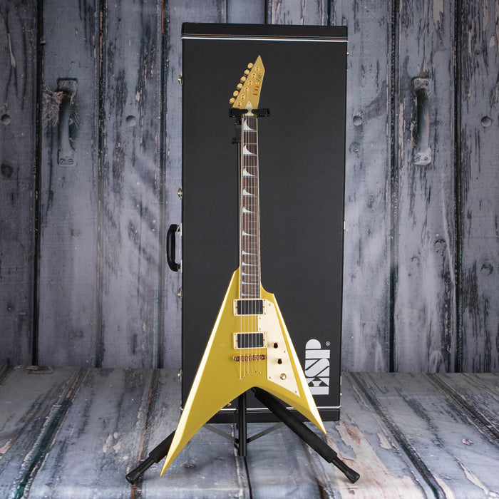 ESP LTD KH-V Kirk Hammett Signature, Metallic Gold