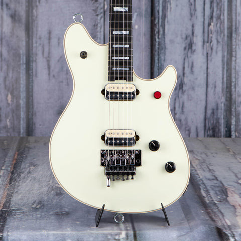 EVH Wolfgang USA Edward Van Halen Signature Electric Guitar, Ivory, front closeup